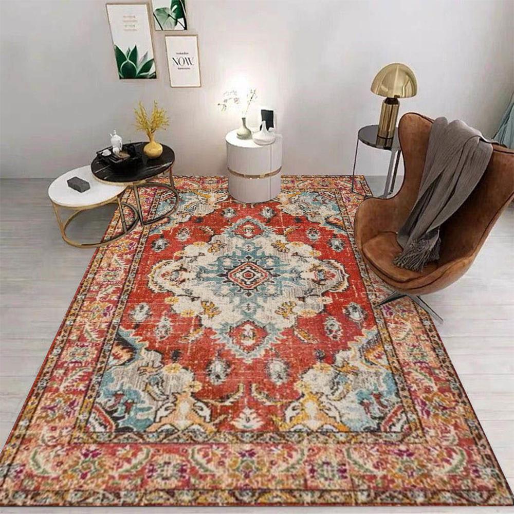 Light Luxury Classic Bohemian Style Retro Carpet Living Room Sofa Bedroom Study Kitchen Entrance Rugs Non-slip Home Decor Mats