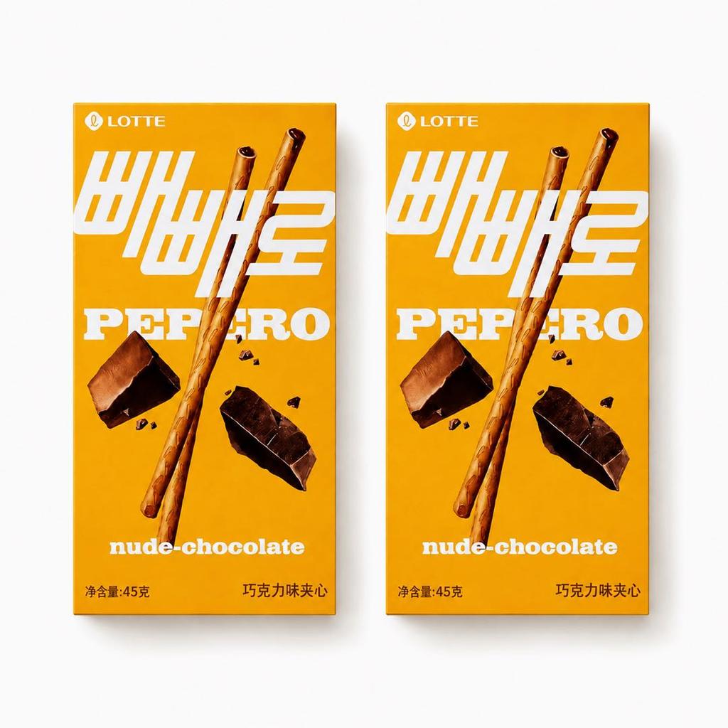 Lotte Pepero Chocolate Filled Biscuit Sticks 45g