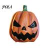 Clear Vision Pumpkin Mask Halloween Mask, Latex Full Head with Realistic Texture, Scary Cosplay Prop Soft for Party Night, Breathable Eye Mouth Holes,