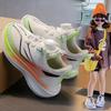 Girls' sports shoes 2025 spring and autumn new fashion knob medium and older children's casual shoes soft sole non-slip children's running shoes