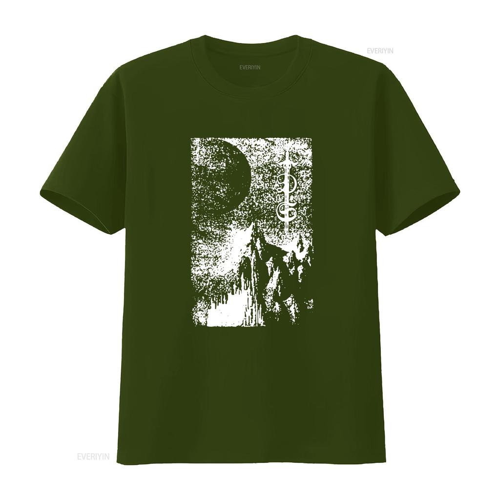 Depressive Silence Black Metal Dungeon Synth T Shirt for  vintage Washed Casual Stylish graphic designer clothes homme fashion