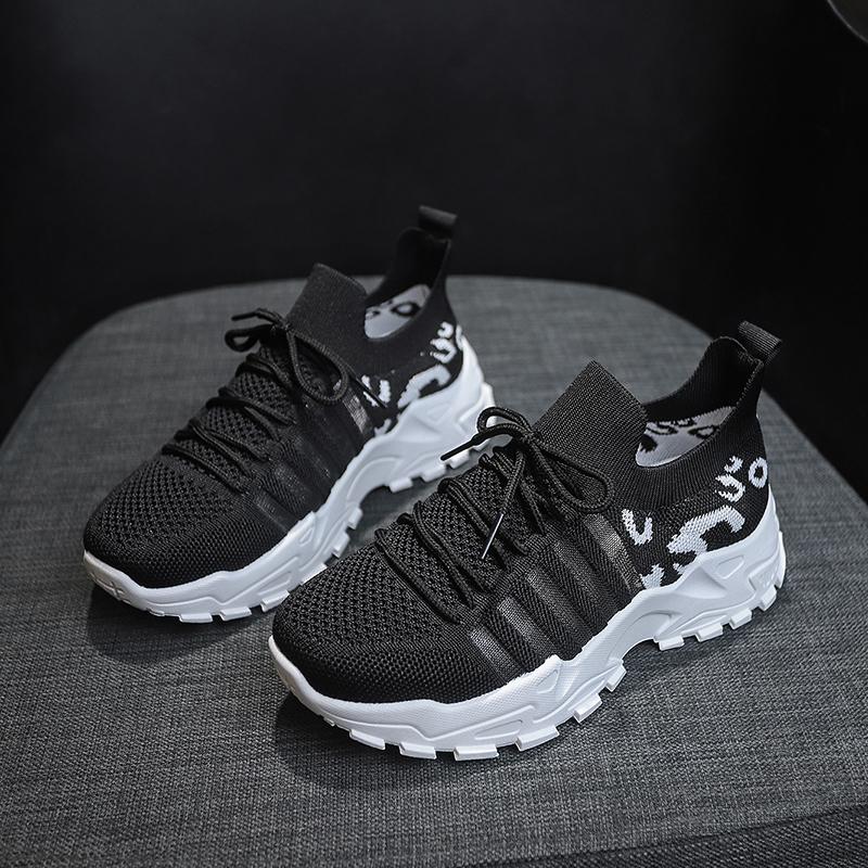Fashion Womens Casual Shoes Summer 2025 New Breathable Walking Mesh Flat Shoes plus size sneaker Women Fitness Leopard Print Women