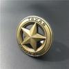 3D Metal TEXAS EDITION Shield Pentagram Star Side Fender Door Emblem Badge Car Stickers For JEEP Wrangler Liberty Grand Cherokee ALU1