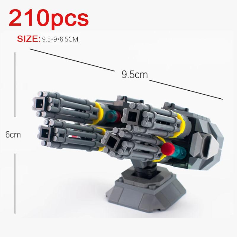 MOC Building Blocks Military Scene Character Accessories Assembled Artillery Mech Radar Receiving Station Bricks Gift Toy K063