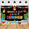Summer Pool Party Photocall Backdrop Hawaiian Swimming Beach Ball Flamingo Lifebuoy Baby Birthday Holiday Photography Background
