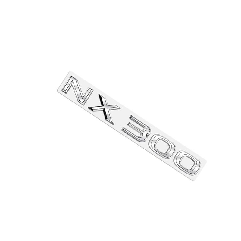Metal Emblem Car Sticker Badge Decal Body Trunk Decor for Lexus Hybrid GS300 GS430 GS460 GX400 NX300 RX300 Chrome Silver