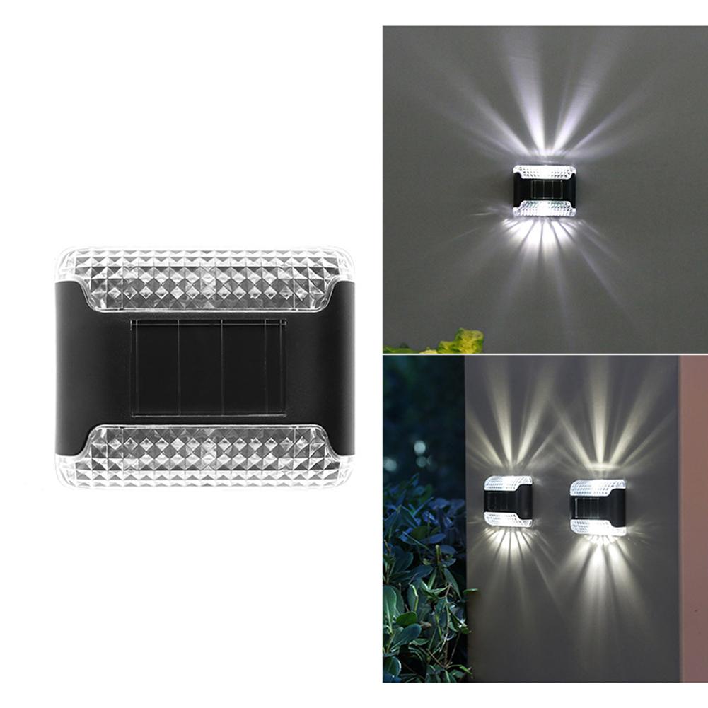 Waterproof LED Solar Wall Lamp Waterproof Street Light Yard Porch Luminous Lighting Up Balcony And Down Decoration Home M2B7