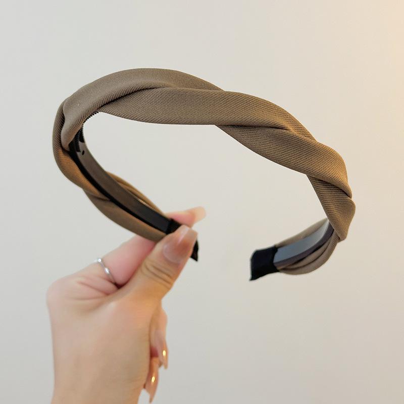 2024 Korean Style Braided Headband: High-End, Versatile Hair Accessory for Washing Face or Going Out