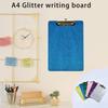 Sparkling Acrylic Clipboard Multipurpose Document Organiser Writing Board Standard Size Clipboards with Hanging Hook