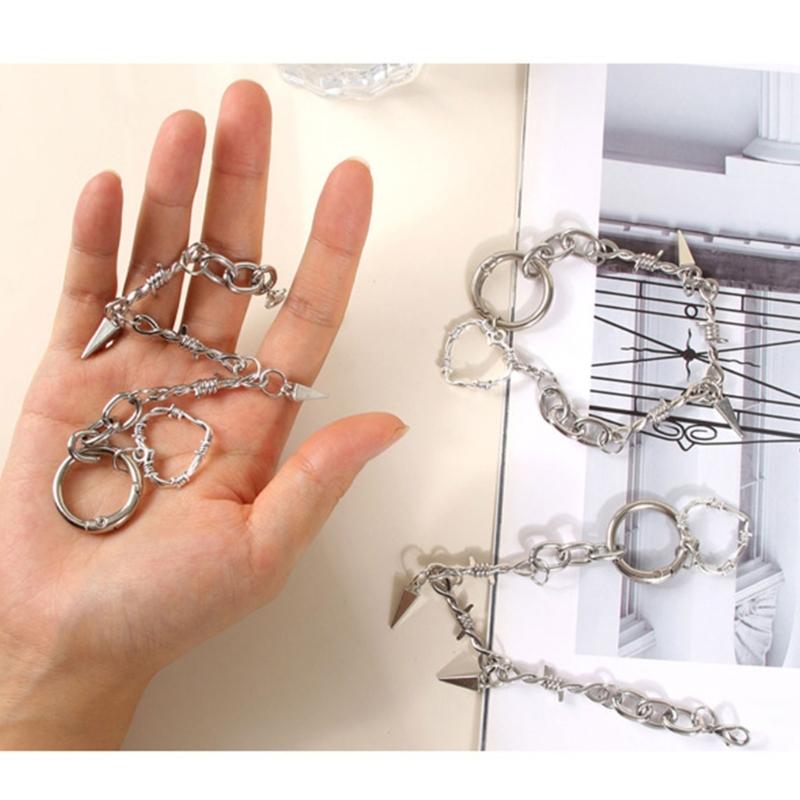 Punk Shoe Chains Detachable Metal Shoe Chain Charm Footwear Decoration Accessories For Sneakers Boot Embellishment