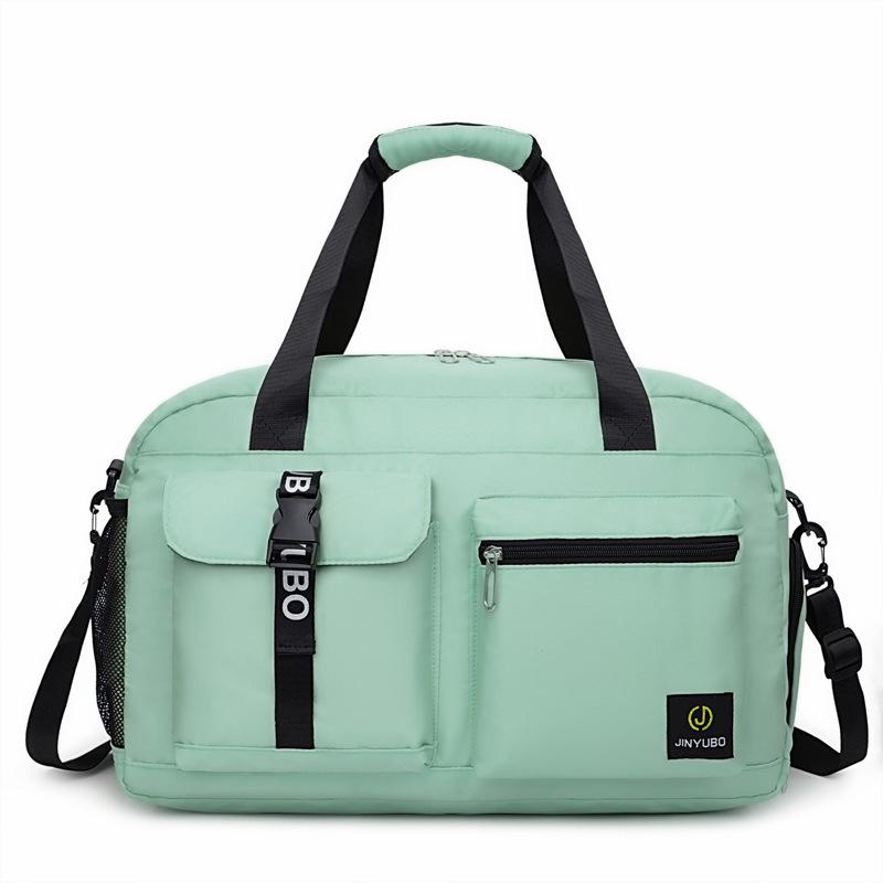 Wodoodporna Torba na Ramię Sportowa i Fitness na Zewnątrz - Unisex, Duża Pojemność, Przegrody Mokra/Sucha, Idealna na Krótkie Wyjazdy