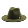 Unisex Wool Felt Fedora Hat for Men Women, Coffee Color Autumn Winter Jazz Cap, European American Fashion Top Hat