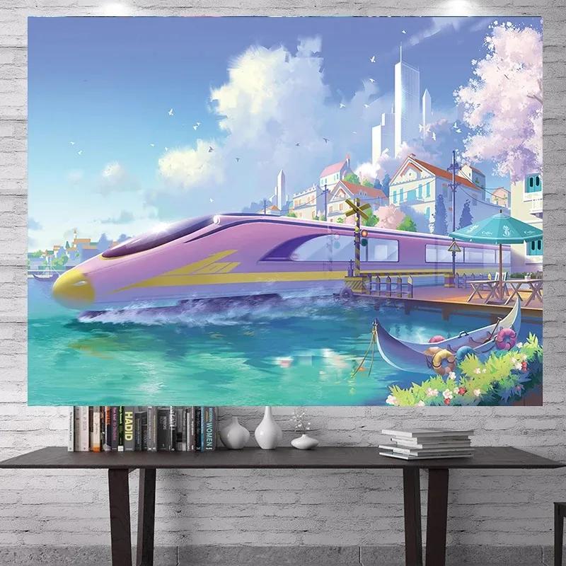 Warm Scenery Anime Sky Background Tapestry Bedroom Living Room Tapestry Home Wall Decoration Tapestry