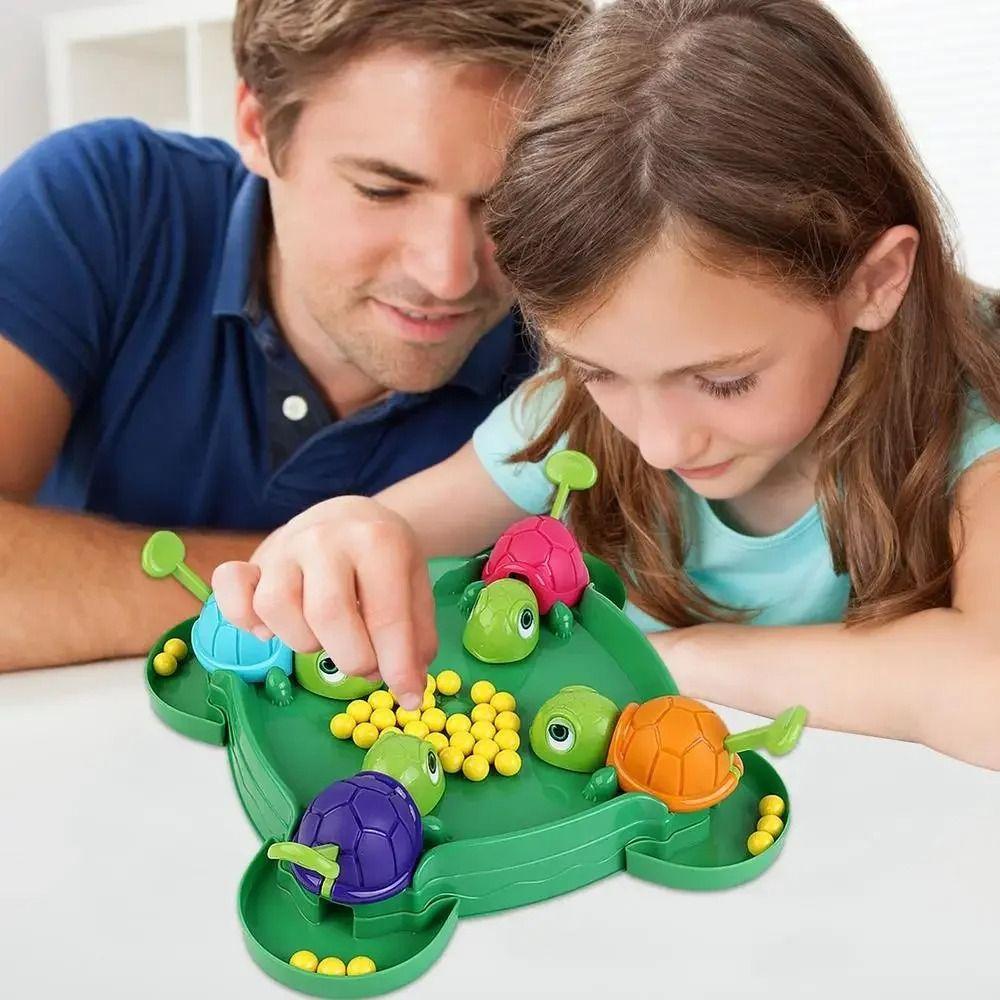 Tabletop Game Hungry Turtle Board Game Portable Puzzle Game Interactive Toys  Party Game