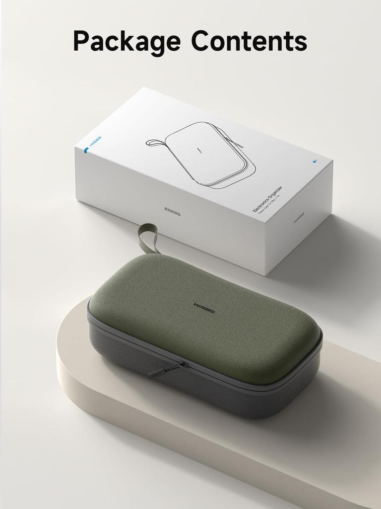 Hagibis Elektronik-Organizer Reisekoffer für Mac Mini Pro Tragbarer wasserdichter Koffer für Dockingstation, Netzteil, SD-, USB-Speichersticks M4/M4 2024, Kabel,