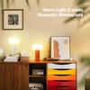 Mushroom Table Lamp Rechargeable Touch Light  Stepless Dimming Bedside Lamp Orange