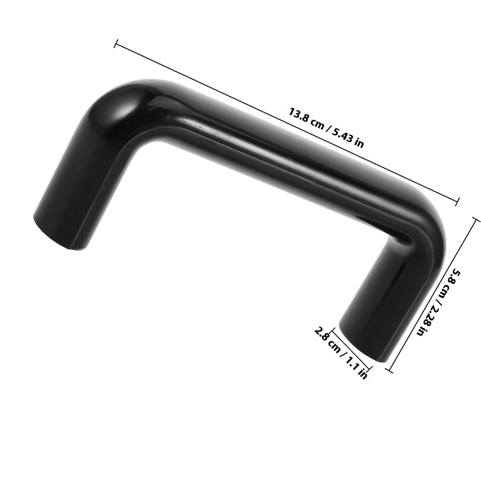 U Shaped Bakelite Pull Handle 120Mm Hole Centers Heavy Duty Black Replacement for Oven Door Industrial Machine Equipment Grip чёрный