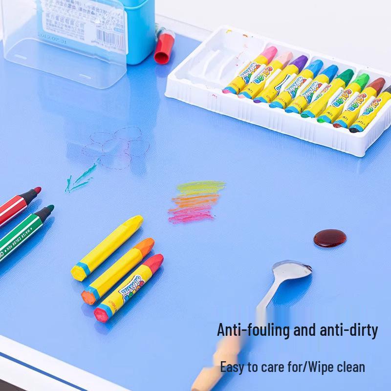 Children's Waterproof Desk Mat - Transparent Study Table Protector