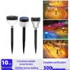 Solar-Powered Waterproof Lawn Lamp: Garden & Courtyard Atmosphere Light with Ground Plug