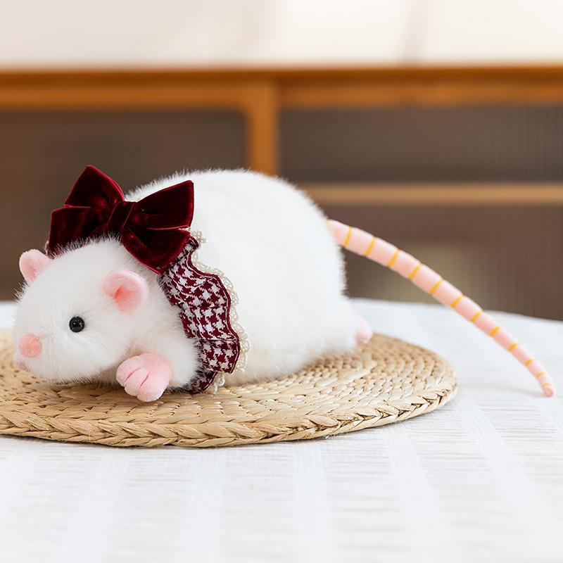 New Doll Flower Branch Mouse Doll Plush Toy Creative Cheese Cartoon Doll