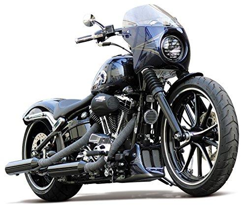 Kijima Motorcycle Parts Headlight Grille for 05y~5-3/4 inch, Black, HD-01563