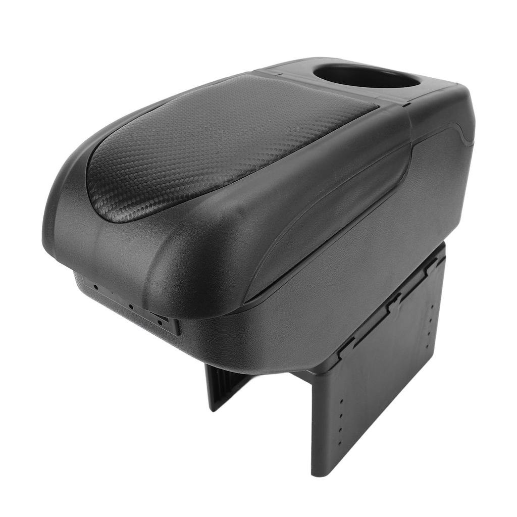 Universelle Auto-Armlehnenbox mit 6 USB-Ladeanschlüssen Doppelschichtige Auto-Armlehnen-Konsolen-Organizer für
