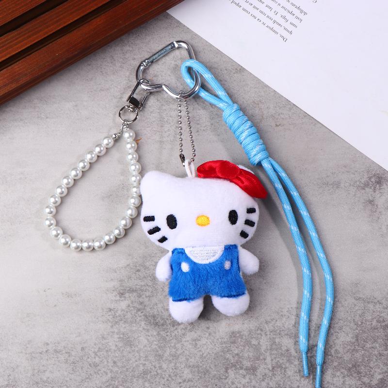 

Милий Плюшевий Кулон Лялька Sanrio Hellokitty Мультяшний Аніме М яка Іграшка Брелок Прикраса для Підвішування на Сумку Подарунки на День Народження