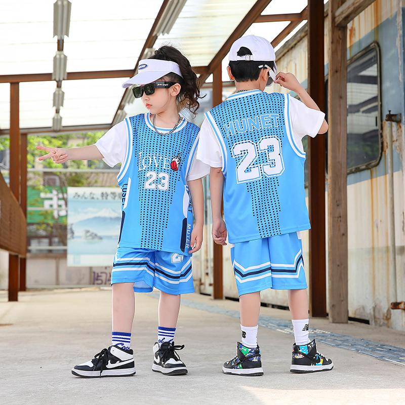 Children's Summer Fashion T-Shirts for Boys and Girls - Short Sleeves + Shorts - Casual Sports Set