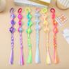 2pcs Colorful Lantern Gourd Twist Bubble Braids Hair Extension Girls Wig Hairbands  Daily