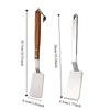Long Handle Frying Spatula 304 Stainless Steel Cooking Turner Practical Cooking Shovel  Steak