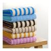 Kosugizen Daily Face Towel BASIC Middle Stripe Blue Set of 3 34 X 80cm Moderate Volume Everyday Use AMZG-2603A-BLL