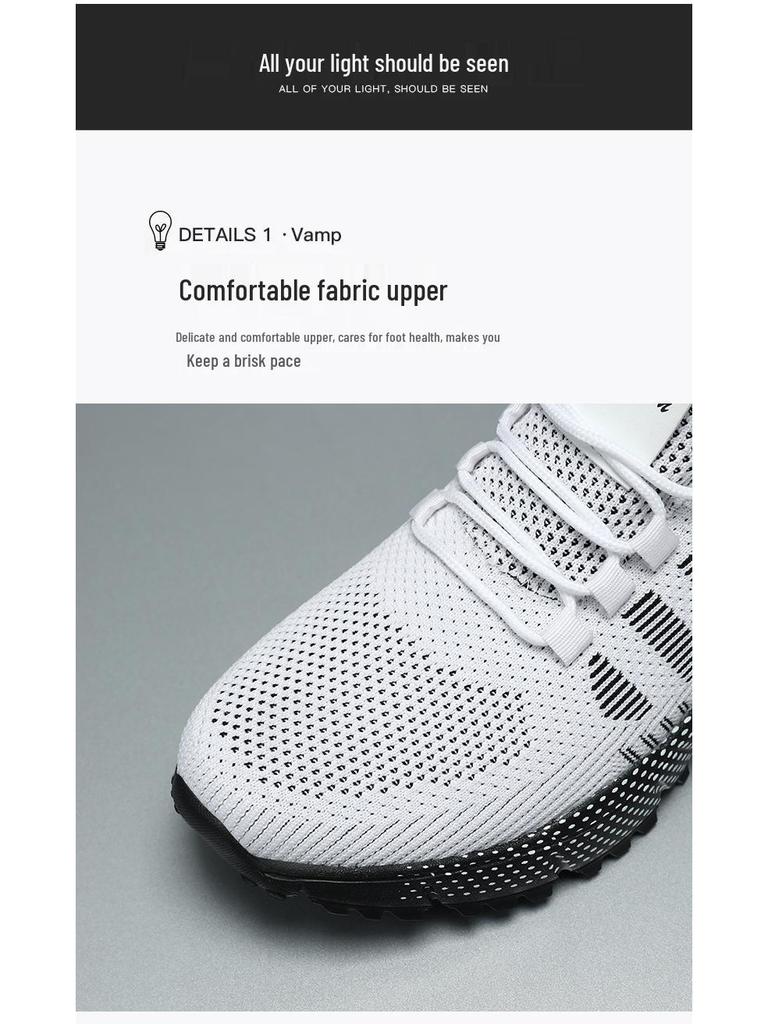 Sneakers Flyknit da uomo taglie forti: morbide, comode, in mesh traspirante, inodore, perfette per la corsa