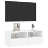 Vidaxl Wall-Mounted TV Cabinet, White, 80X30X30 Cm, Wood-Based Material