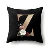 Polyester Pillowcase Home Car Decoration Printing Pillowcase 26 English Letter Cushion Cover
