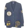 POLO RALPH LAUREN Navy Cotton College Varsity Cardigan tops S NavyUsed