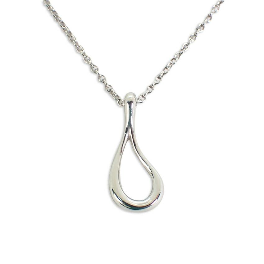 

[Used] TIFFANY 925 open teardrop pendant/necklace [g306-80]