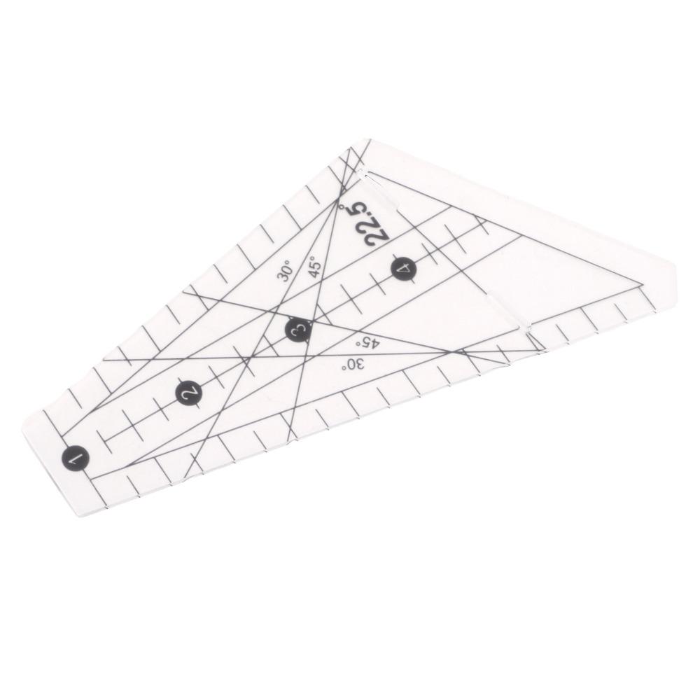 Slot Design Quilting Ruler Acrylic Sewing Template Ruler Durable Patchwork Ruler  For Sewing DIY