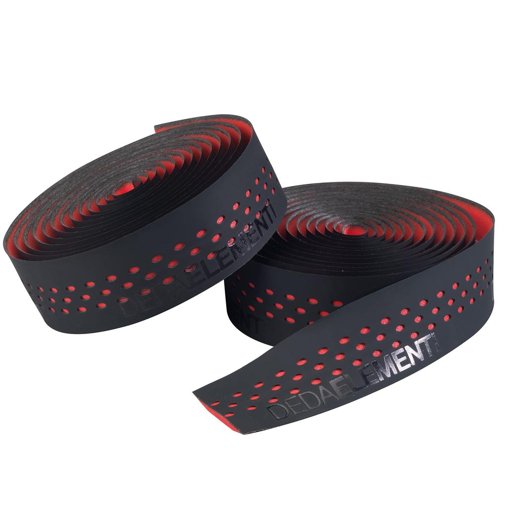 DEDA Presa Bar Tape, Black/Red, Width 30mm, Thickness 3.0mm (Center)