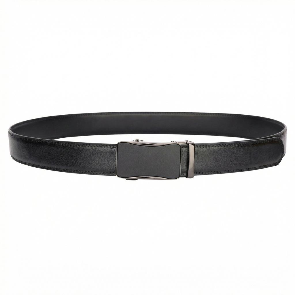 Men'S Belt New Cowhide Automatic Buckle Casual High-End Leather Belt Middle-Aged And Young Business Versatile Belt