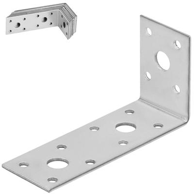 Kotarbau® Carpenter's Angle Construction Connector Stainless Steel Galvanized 100 X 50 X 35 Mm Set Of 12 Pcs