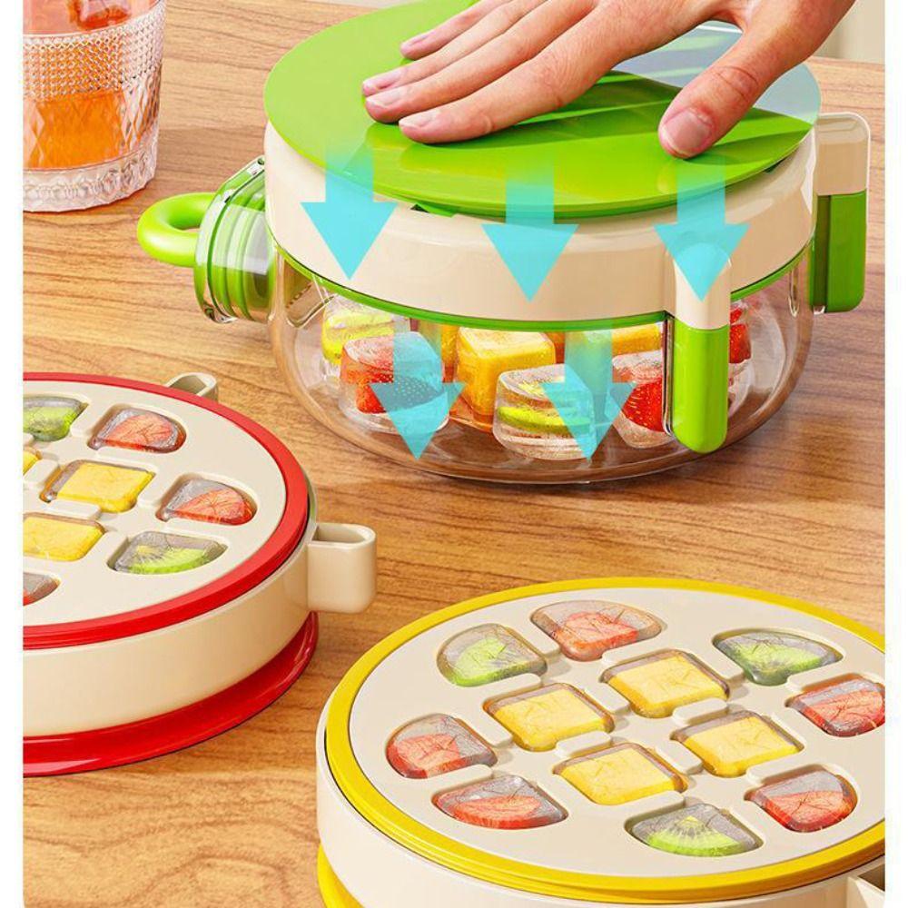Summer Design Ice King Cup Heat Relief Press Type Cup Kitchen Gadget Ice Making Box Summer Use