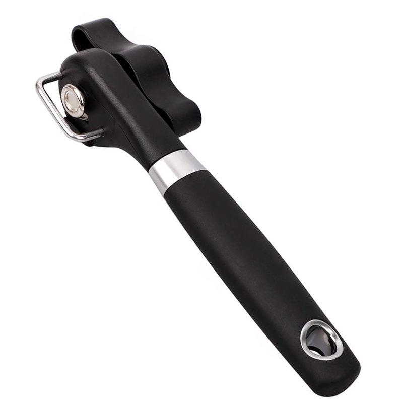 Manual Stainless Steel Safety Can and Bottle Opener, Single Handle Side Opener