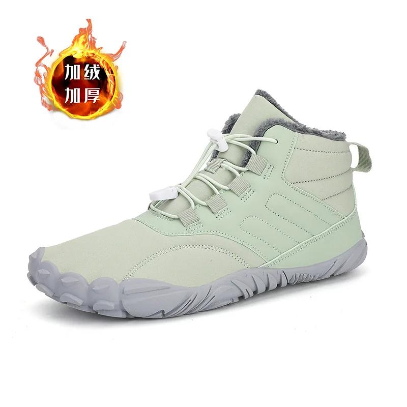 Модные зимние ботинки Водонепроницаемые мужские зимние ботинки Ботильоны босиком 36-46 — фото 11