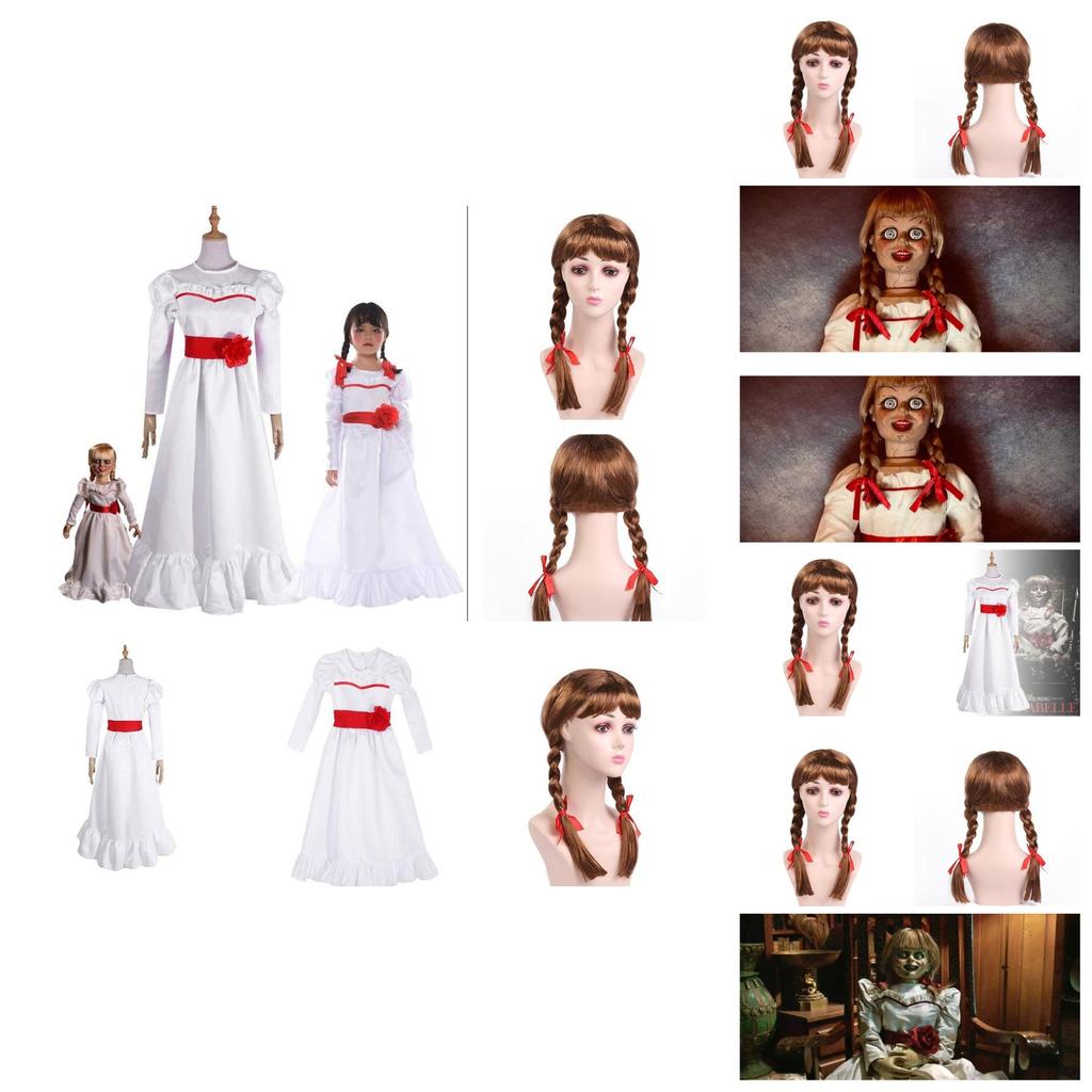 Adult Annabell Wig With Ponytails For Cosplay Costume Accessory