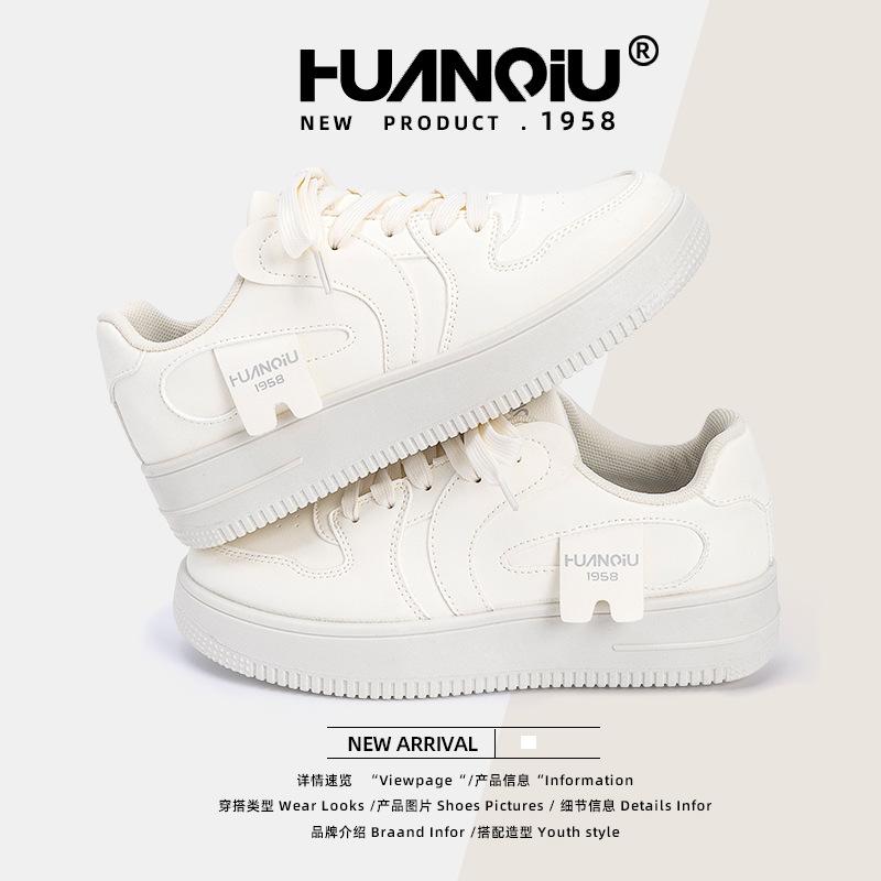 Global Explosion Round Head Versatile Little White Shoes Women's ZHQ1238 Summer New Student Women's Shoes Platform Casual Board Shoes