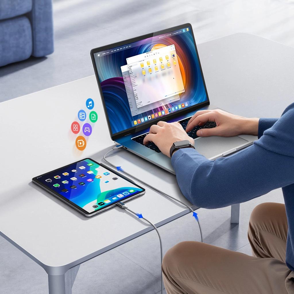 Kabel Orico Cdx 60W 3A Power Delivery Usb-C - Usb-C 1M - Biały