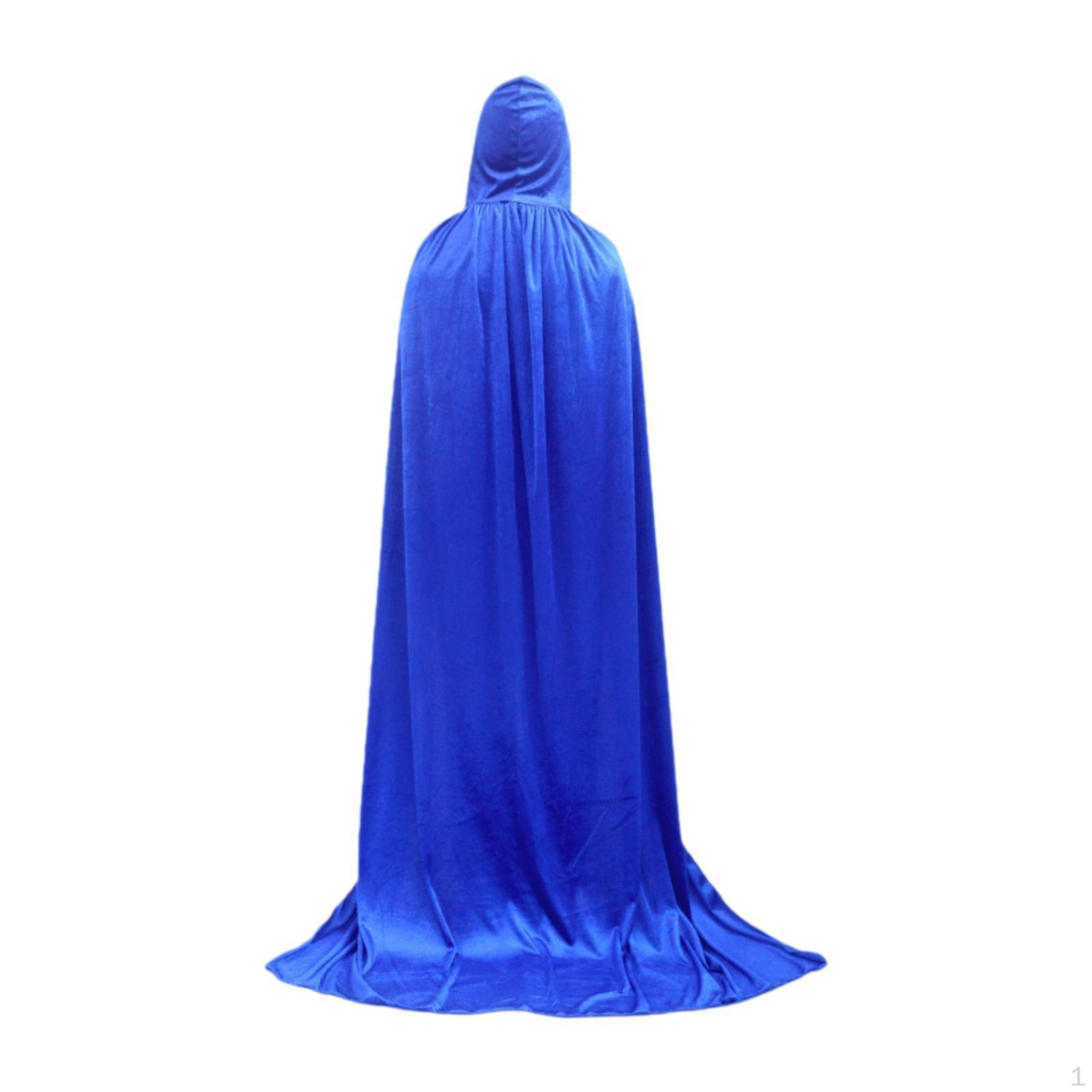 

Накидка на Хэллоуин, удобная для косплея, для клуба, фотореквизит, вечеринка, сценическое шоу синий