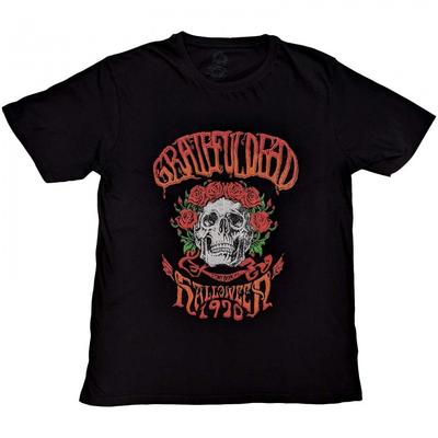 T-shirt in cotone unisex per adulti dei Grateful Dead con teschio di Stony Brook