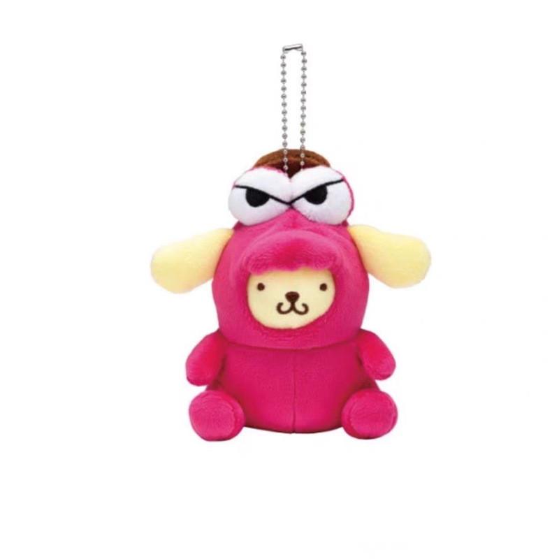 Pompompurin Crayon Sanrio Shin Chan Plush Keychain Pendant Toy Decoration Doll