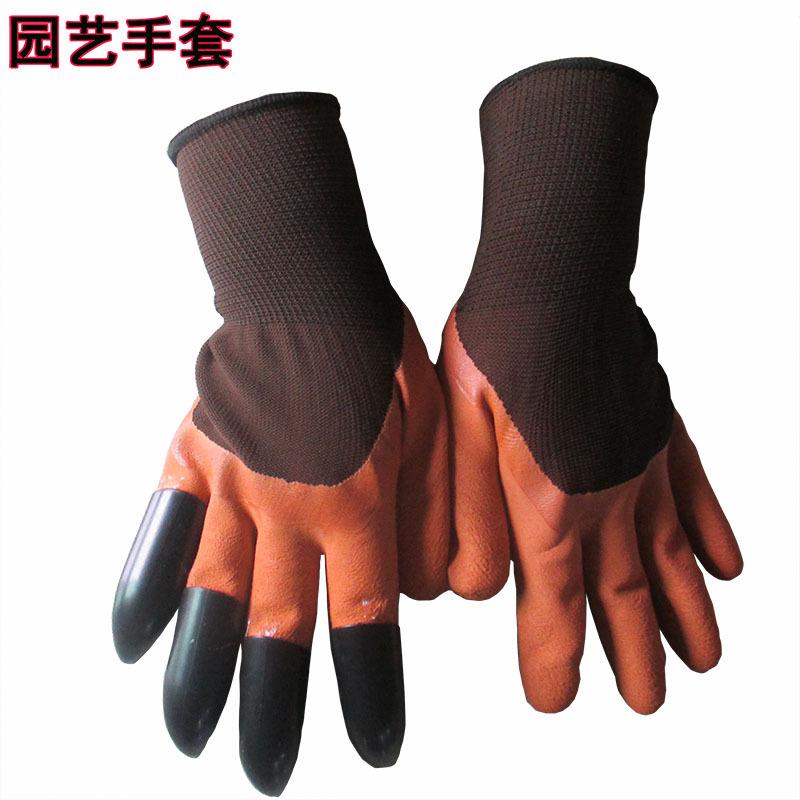 Paws Garden Gloves GardenGenieGloves Gardening Digging Garden Planting Pulling Anti-skid Protection Fourclaws*onesizefitsall*24*curlededges*3pcs